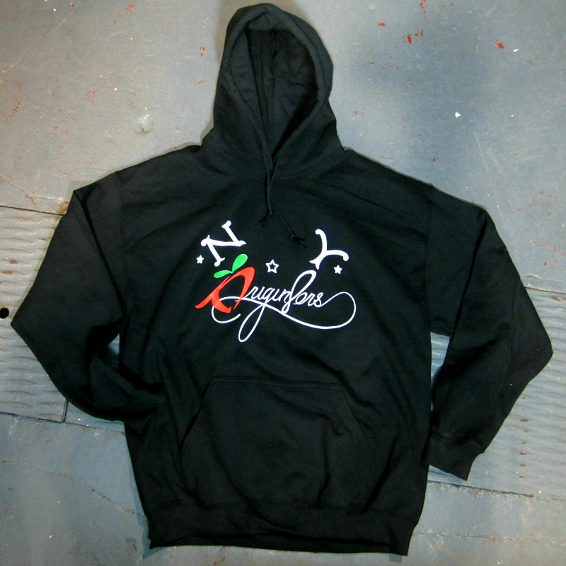 NYORIGIN8ORS BLACK NAME HOODIE
