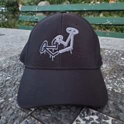 N.Y. ORIGIN8ORS Drippy NY Crown flexfit (hat : black ,crown :grey ,black ,white )